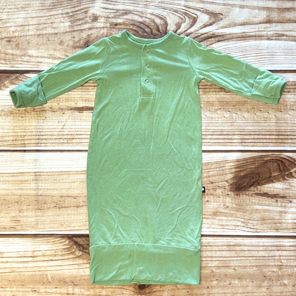 Sweet Bamboo Sleep Gown - Pajamas - Sage Green - Size 0-3mo Like New